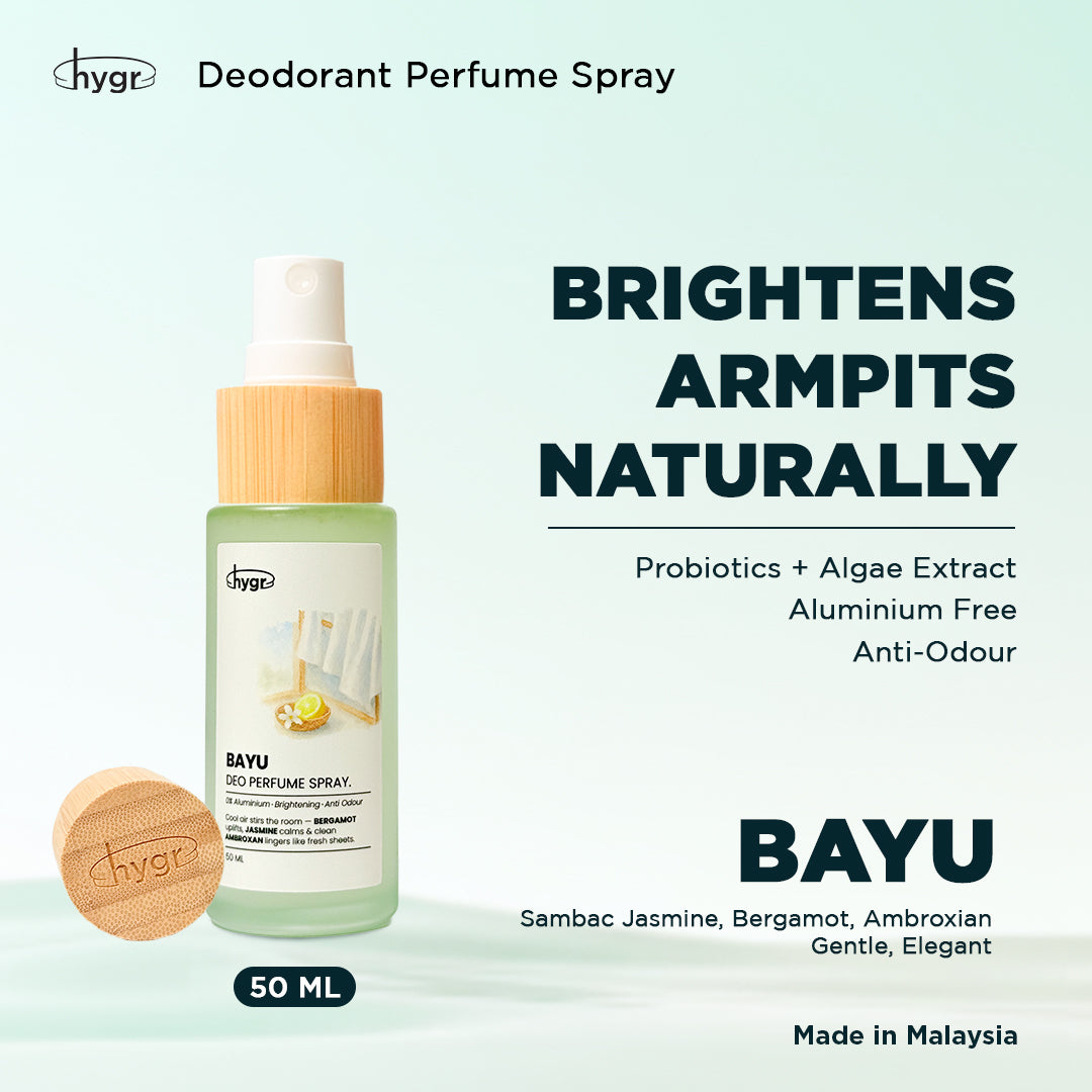 hygr Natural Refillable Deodorant Spray Perfume (50ml)