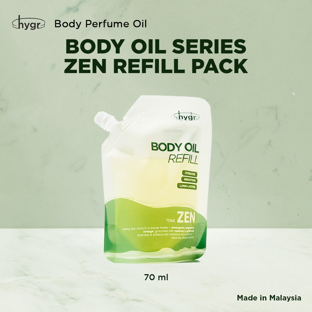 HYGR Body Oil Mist | Hydration Smoothen Skin Brighten Skin Lotion Scented Oil