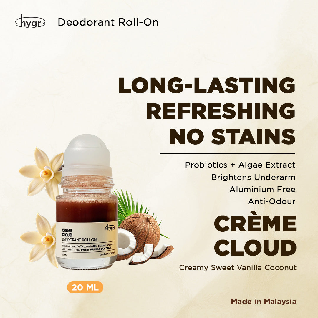 HYGR Deodorant Roll-On 20ml Refillable Scent
