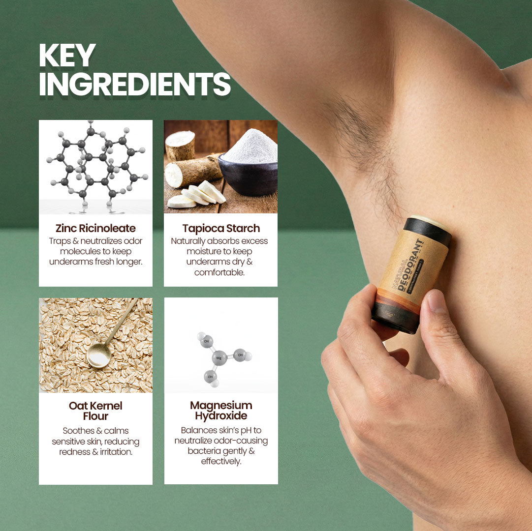 3x 25G Natural Deodorants Bundle