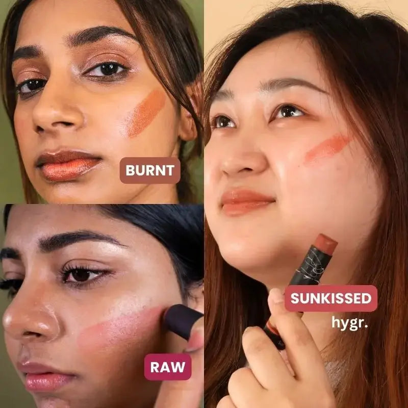 Hygr Natural Tinted Lip Balm in Papertube Packaging + 2% Hyaluronic Acid