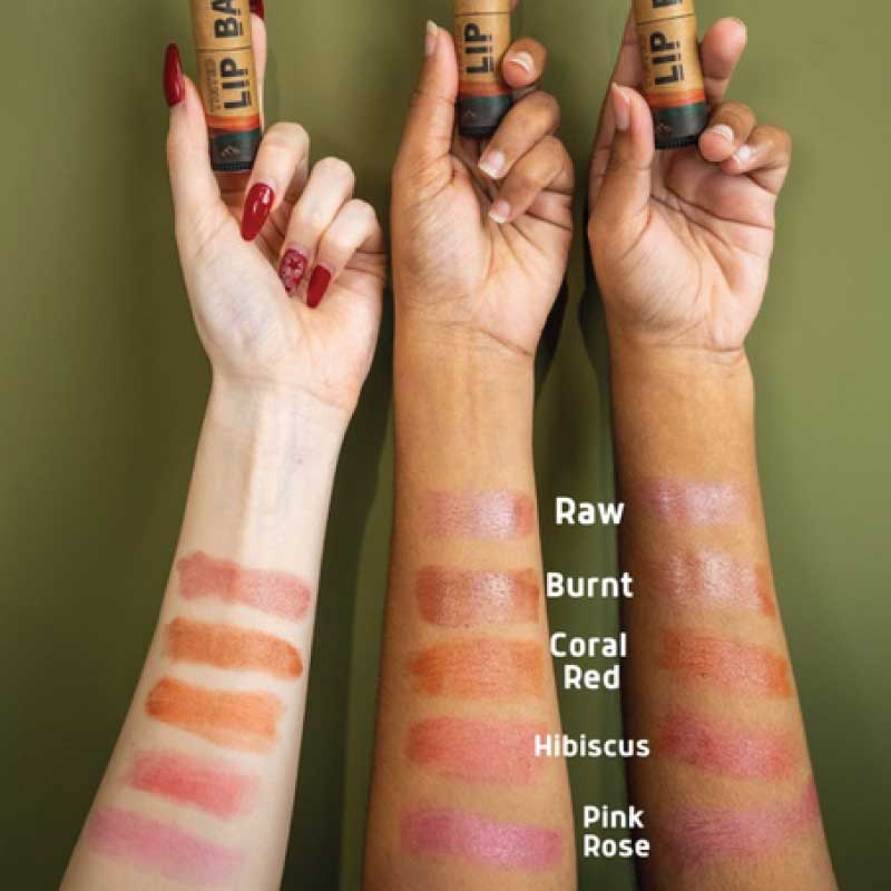 Hygr Natural Tinted Lip Balm in Papertube Packaging + 2% Hyaluronic Acid