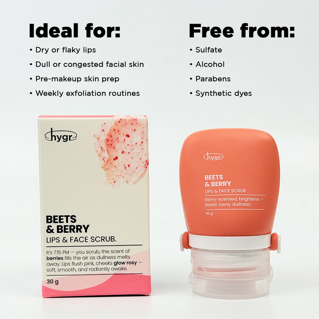 HYGR Berry Unbeetable Lip & Face Scrub 30g