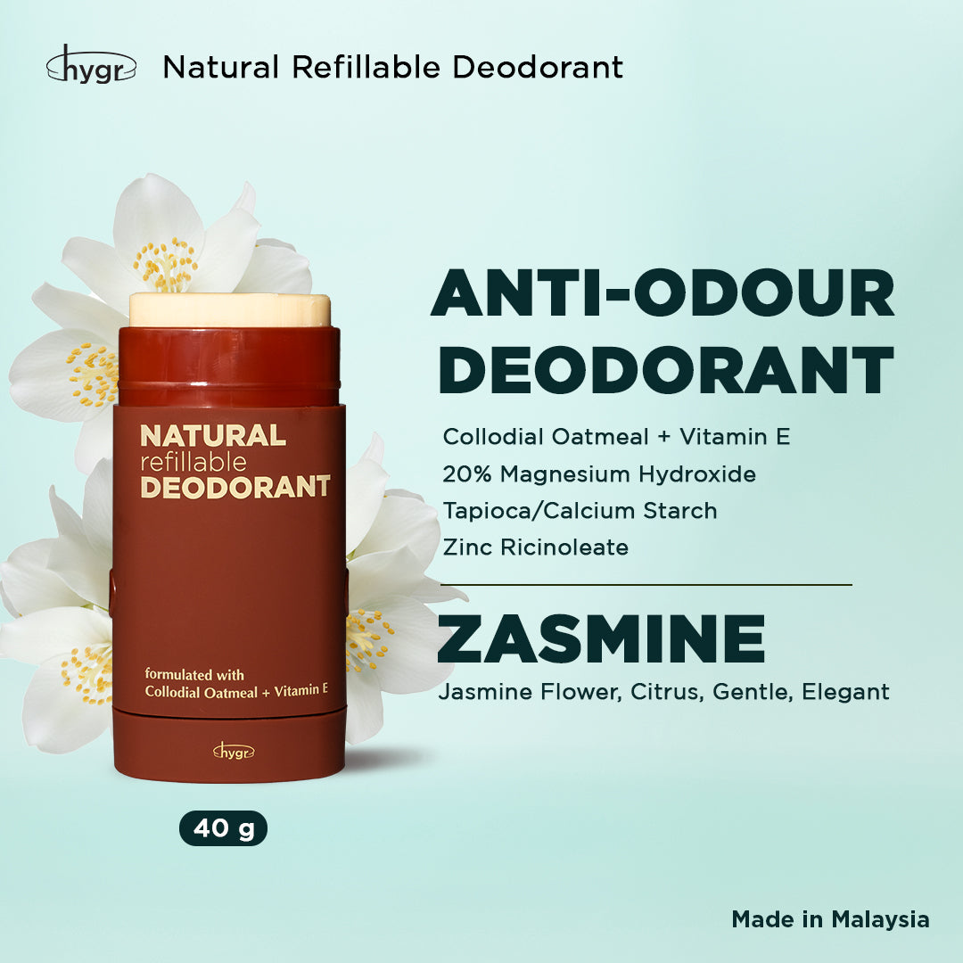 hygr Deo Lipa Bundle Set - Natural Refillable Deodorant + Tinted Lip Balm