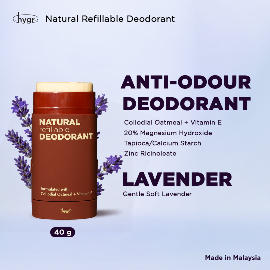 hygr Deo Lipa Bundle Set - Natural Refillable Deodorant + Tinted Lip Balm