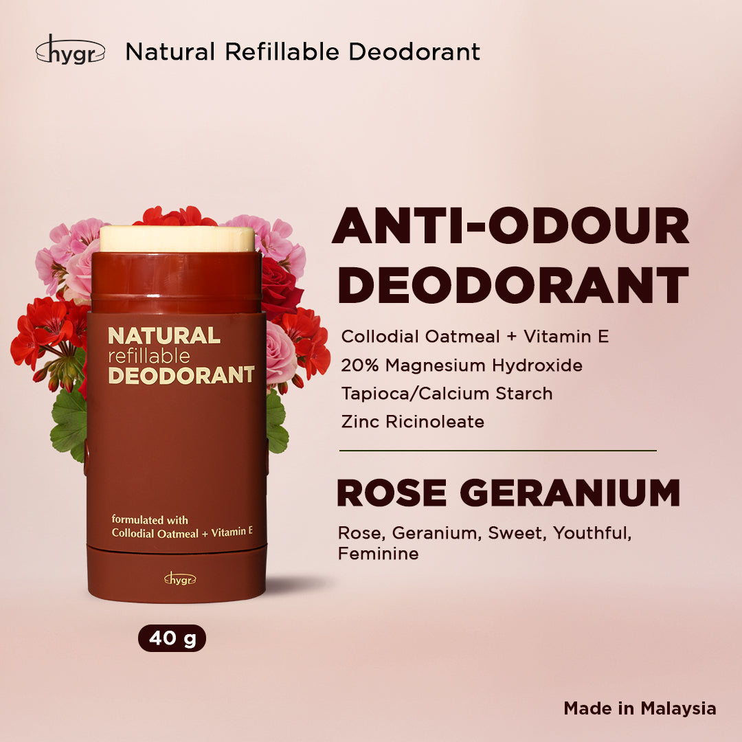 hygr Deo Lipa Bundle Set - Natural Refillable Deodorant + Tinted Lip Balm