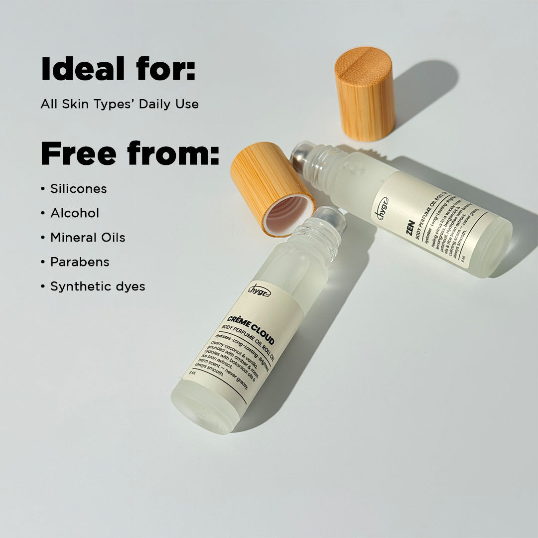 HYGR Body Oil Mist | Hydration Smoothen Skin Brighten Skin Lotion Scented Oil