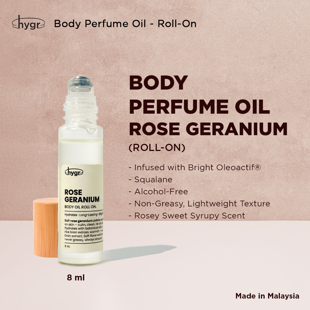 HYGR Body Oil Mist | Hydration Smoothen Skin Brighten Skin Lotion Scented Oil