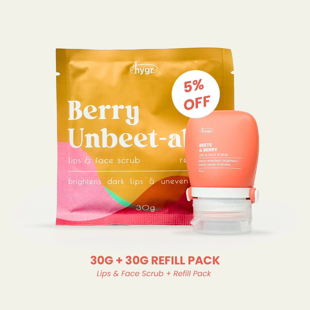 HYGR Berry Unbeetable Lip & Face Scrub 30g