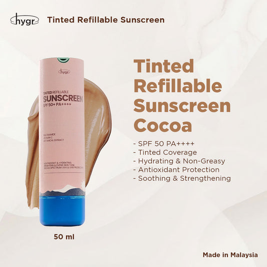 HYGR Tinted Sunscreen 50 ml | Milk Oat Cocoa