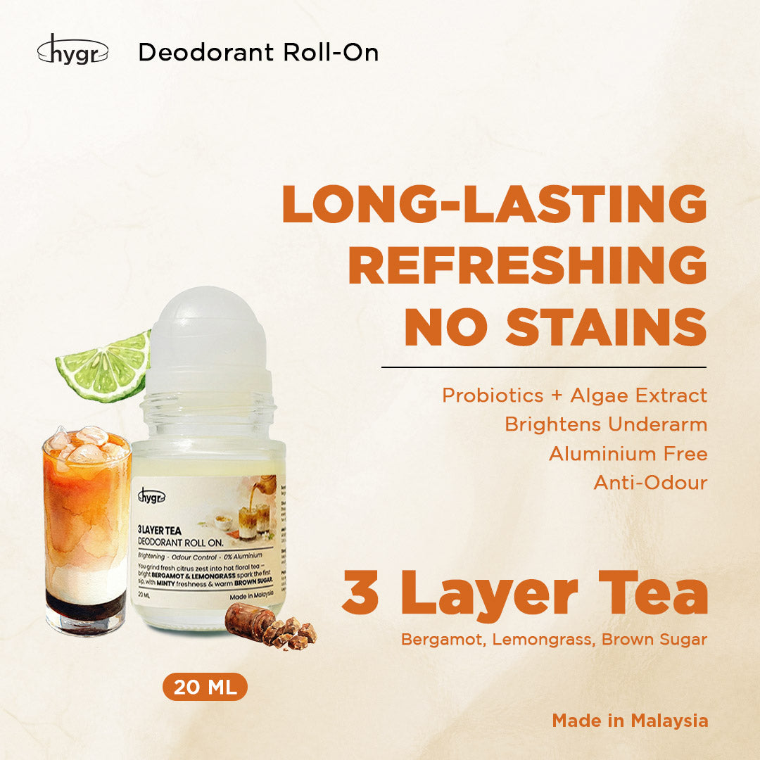 HYGR Deodorant Roll-On 20ml Refillable Scent