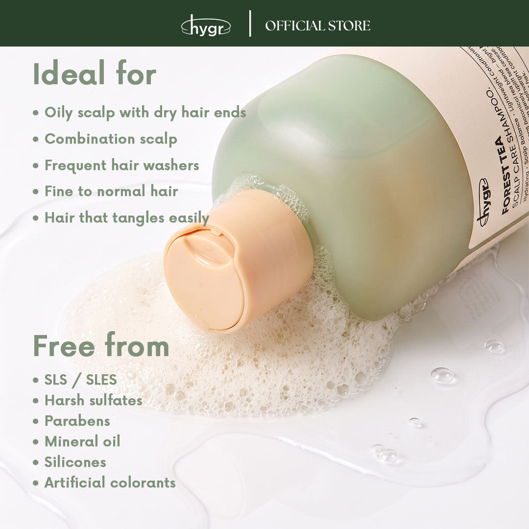 HYGR [Hair Care Duo Set] Sulfate Free Scalp Care Conditioning Shampoo (300ml) and Conditioner (200ml)