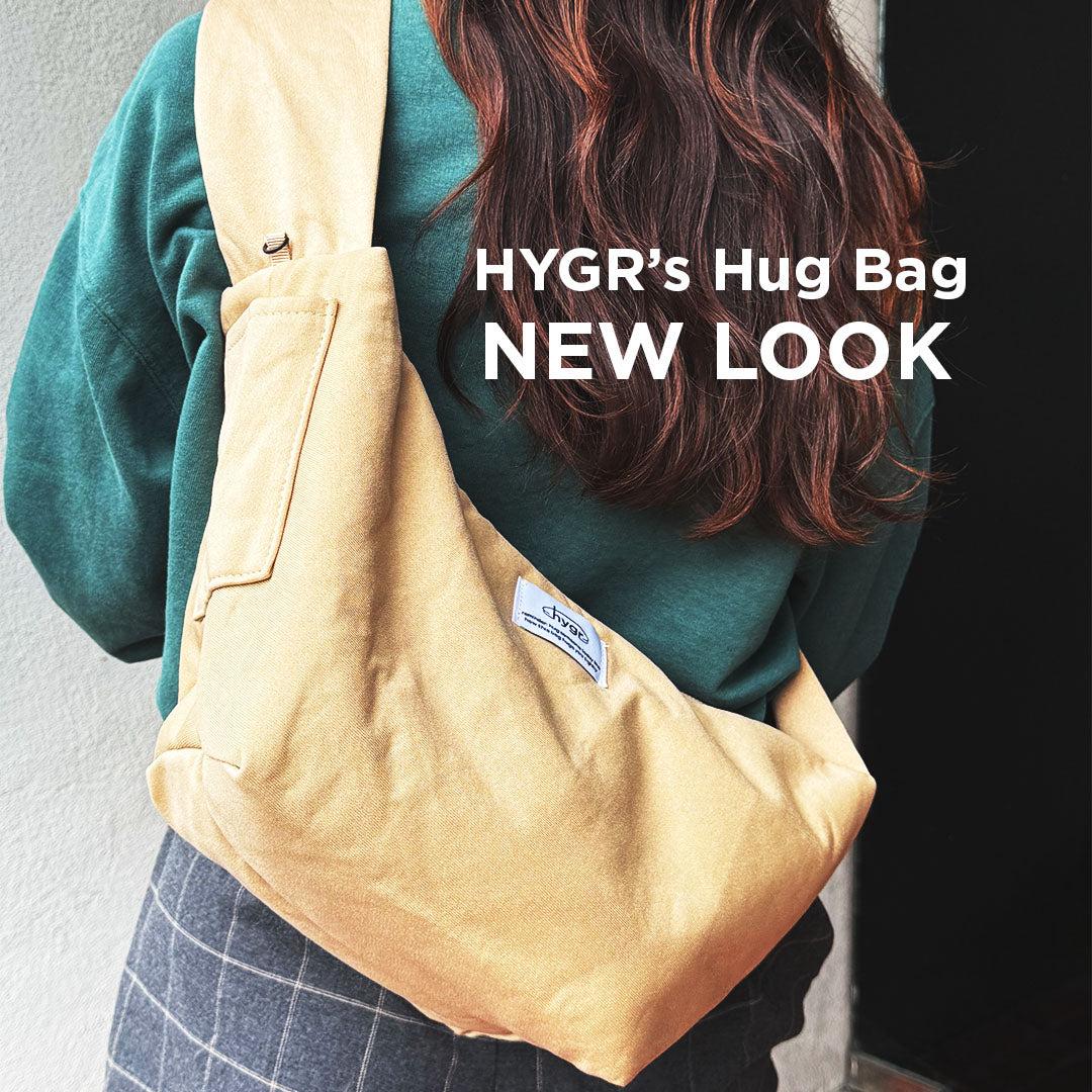 HYGR 's Hug Bag Crossbody Shoulder Bag Beige Fashion Beg