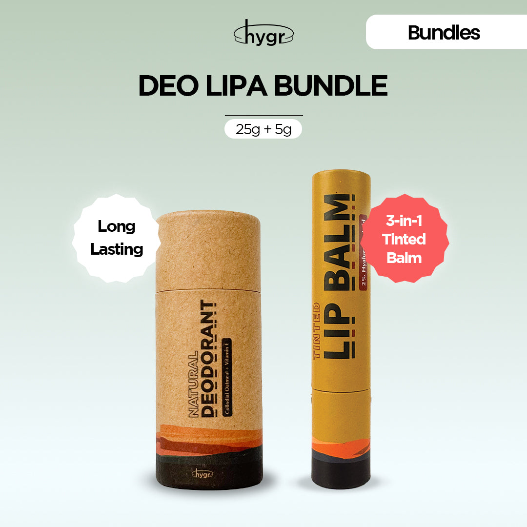 Deo Lipa Papertube Bundle (Lip Balm + 25g Deodorant)