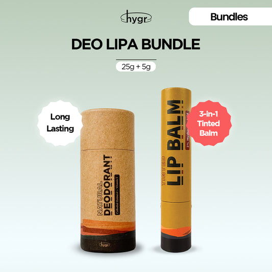Deo Lipa Papertube Bundle (Lip Balm + 25g Deodorant)