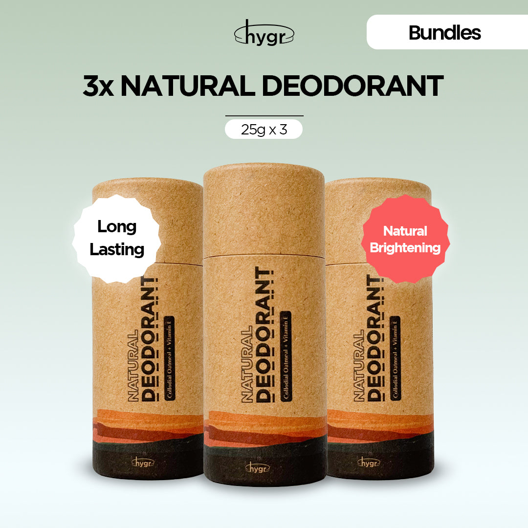3x 25G Natural Deodorants Bundle
