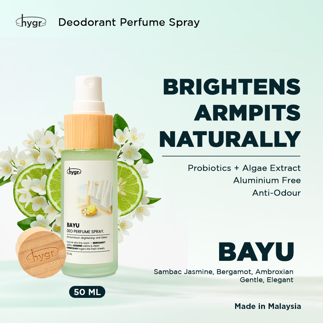 hygr Natural Refillable Deodorant Spray Perfume 50ml