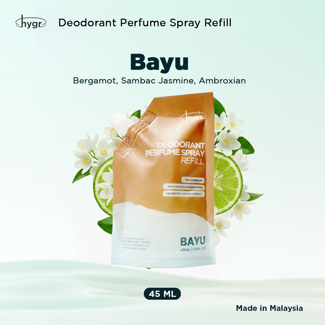 hygr Natural Refillable Deodorant Spray Perfume 50ml