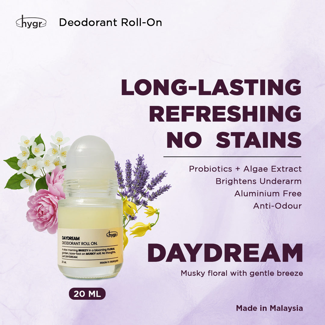 HYGR Deodorant Roll-On 20ml Refillable Scent