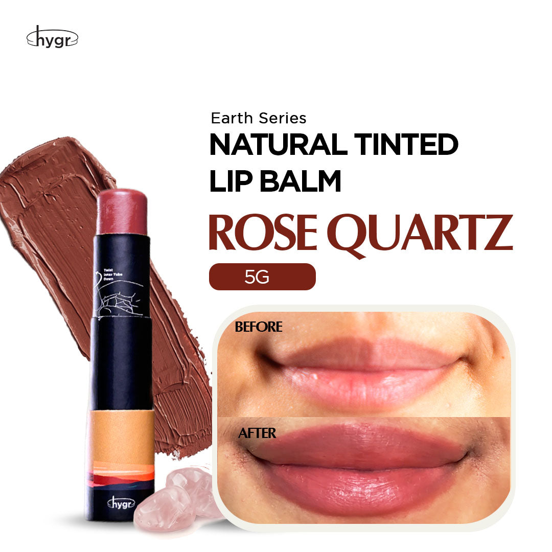 HYGR Natural Paper Tinted Lip Balm Hyaluronic Acid 5g - Earth Series