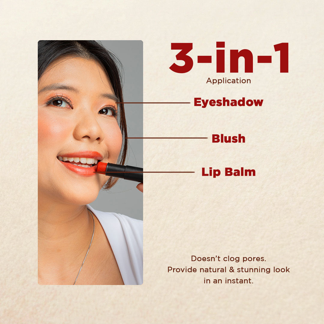 Hygr Natural Tinted Lip Balm in Papertube Packaging + 2% Hyaluronic Acid