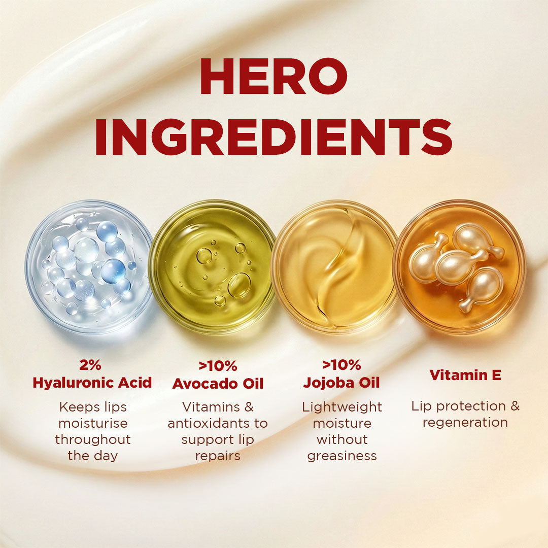 Hygr Natural Tinted Lip Balm in Papertube Packaging + 2% Hyaluronic Acid