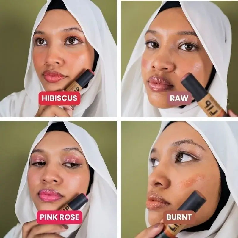 Hygr Natural Tinted Lip Balm in Papertube Packaging + 2% Hyaluronic Acid