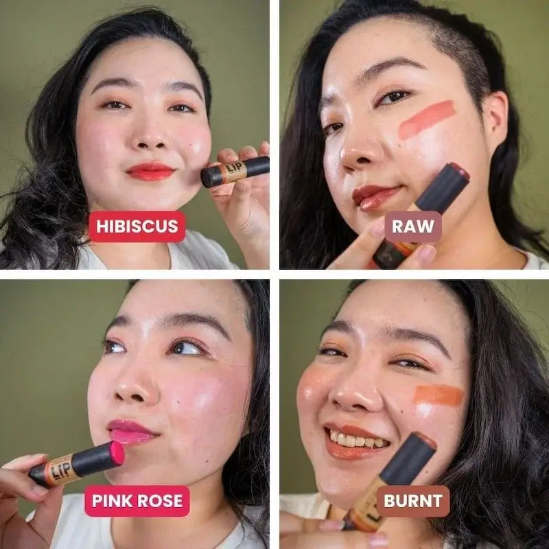 Hygr Natural Tinted Lip Balm in Papertube Packaging + 2% Hyaluronic Acid