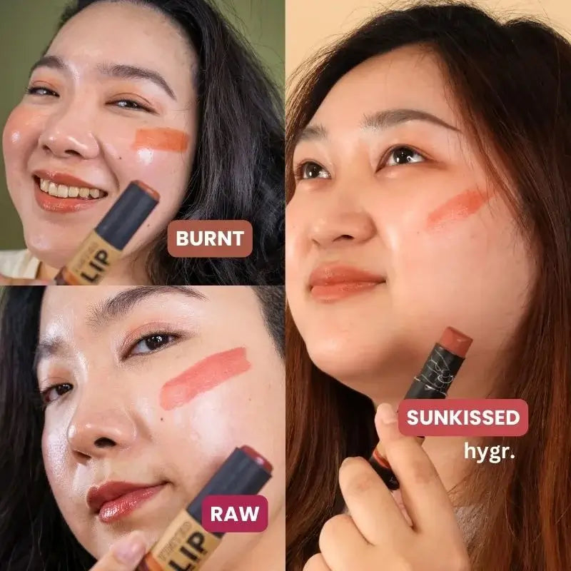 Hygr Natural Tinted Lip Balm in Papertube Packaging + 2% Hyaluronic Acid