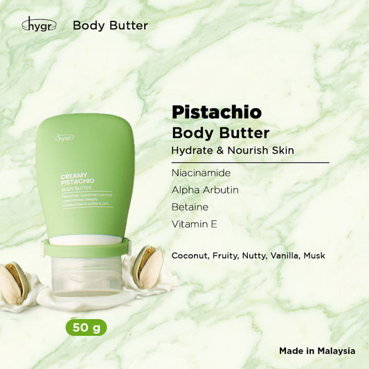 Pistachio Body Butter 50g | Hydrating Brightening Skin Nourishment Smooth Skin
