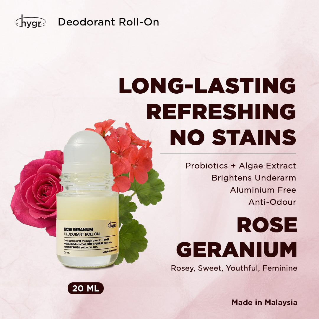 HYGR Deodorant Roll-On 20ml Refillable Scent