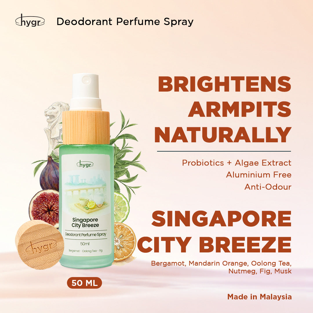 hygr Natural Refillable Deodorant Spray Perfume 50ml