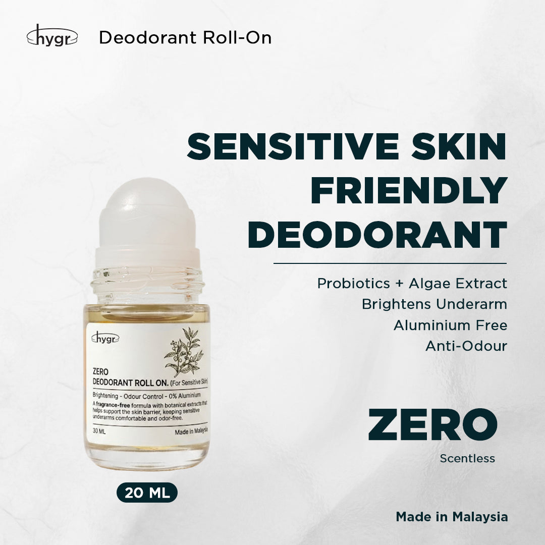 HYGR Deodorant Roll-On 20ml Refillable Scent