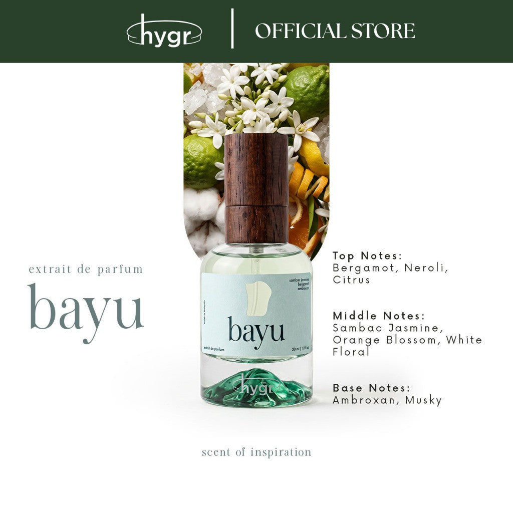 HYGR Perfume Collection Set of 3 | Zen, Bayu, Creme Cloud 30ml x3 | Unisex Fragrances | Primer Included