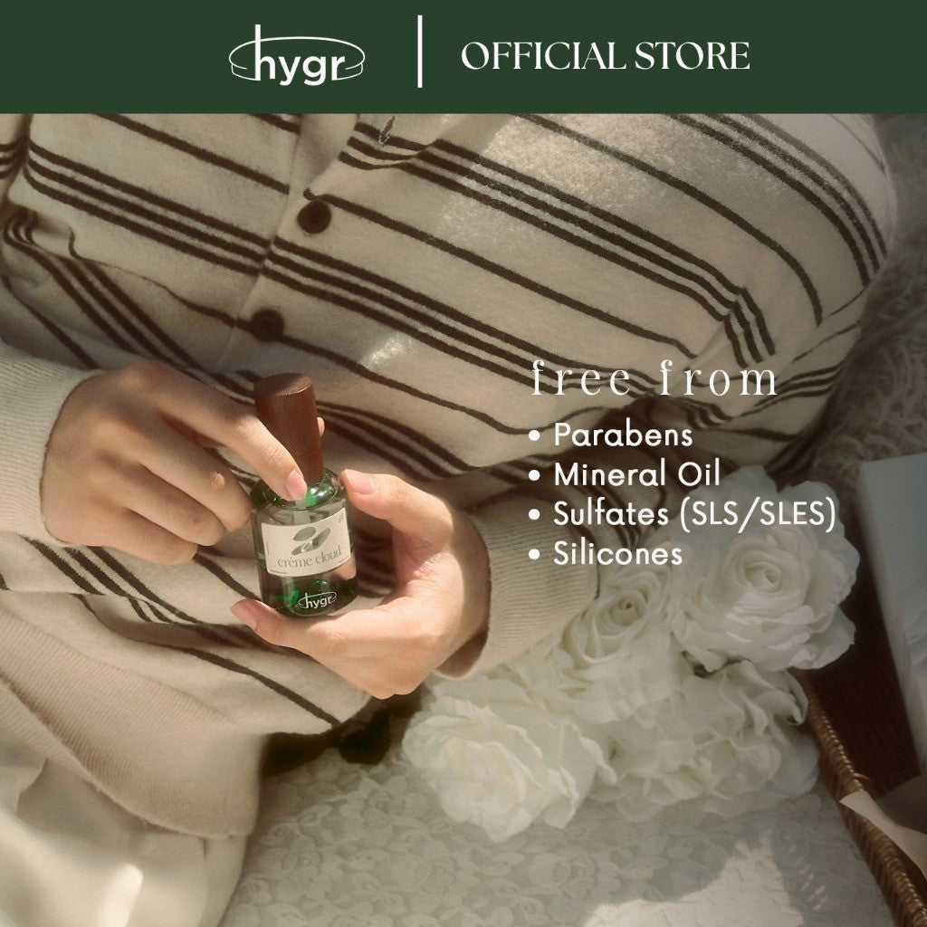 HYGR Perfume Collection Set of 3 | Zen, Bayu, Creme Cloud 30ml x3 | Unisex Fragrances | Primer Included