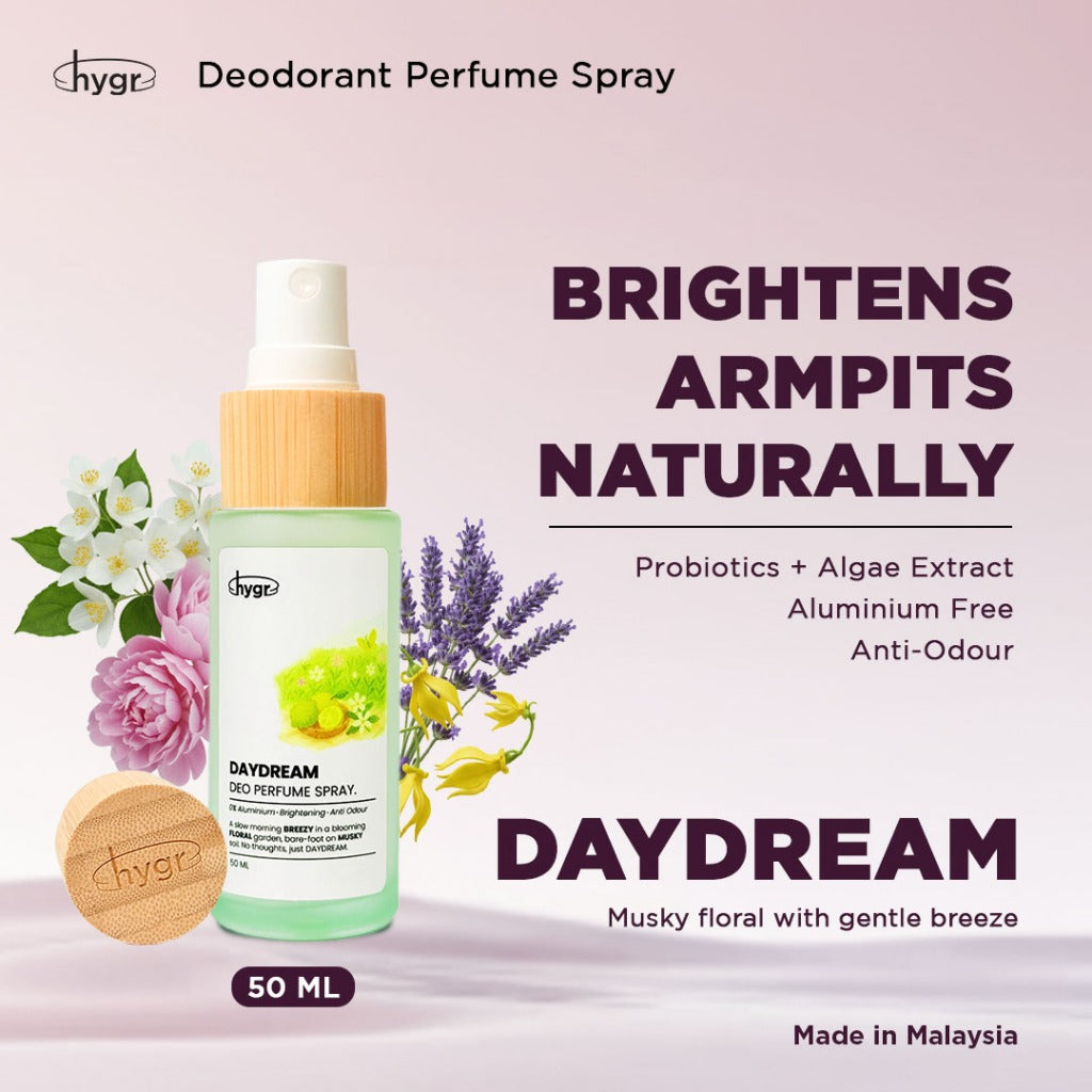 hygr Natural Refillable Deodorant Spray Perfume (50ml)