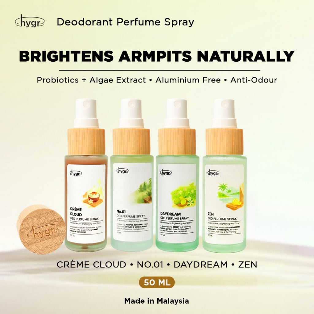 hygr Natural Refillable Deodorant Spray Perfume (50ml)