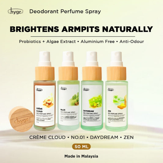hygr Natural Refillable Deodorant Spray Perfume (50ml)