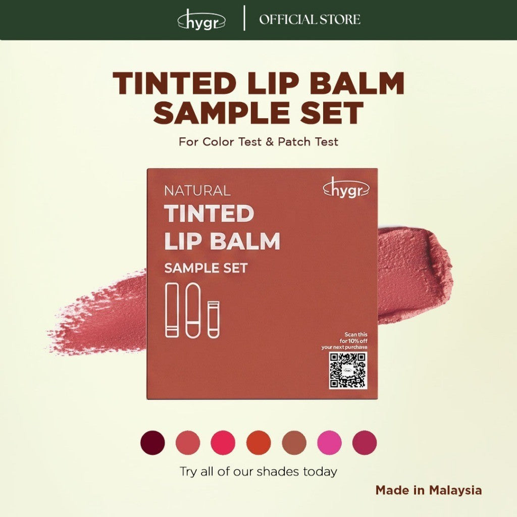 hygr Natural Tinted Lip Balm Hyaluronic Acid Sample